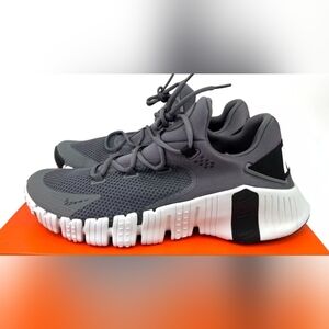 Men’s Nike Free Metcon 4 Low Grey Black White CT3886-011 Sz 10